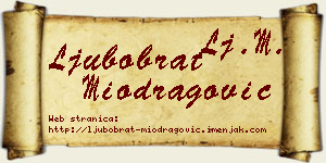 Ljubobrat Miodragović vizit kartica